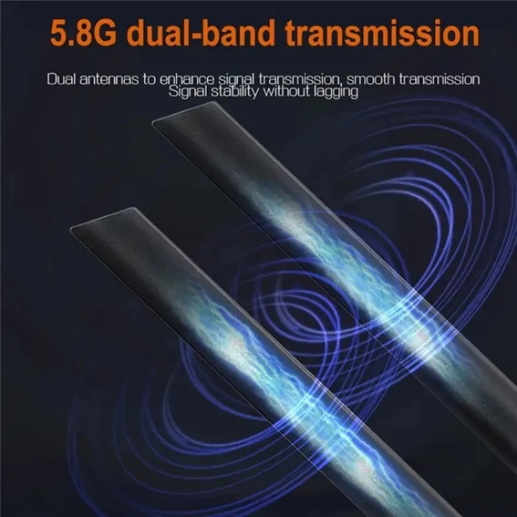 009 200m HD Video Transmitter Receiver WIFI 5.8 Wireless Display Dongle Adapter(US Plug) - Image 6