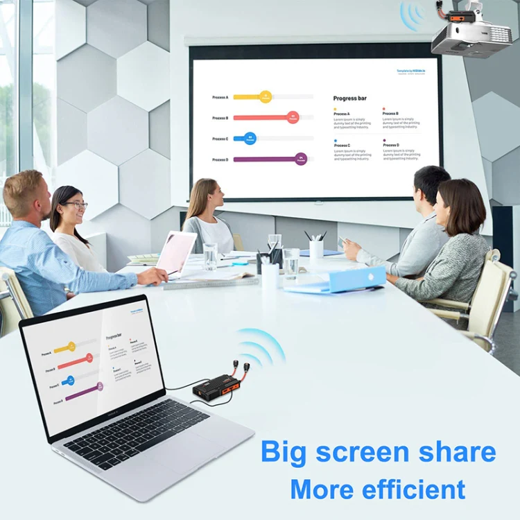 009 Pro 300m Wireless Screen Casting Video Transmitter Receiver Wireless Display Dongle Adapter(US Plug) - Image 6